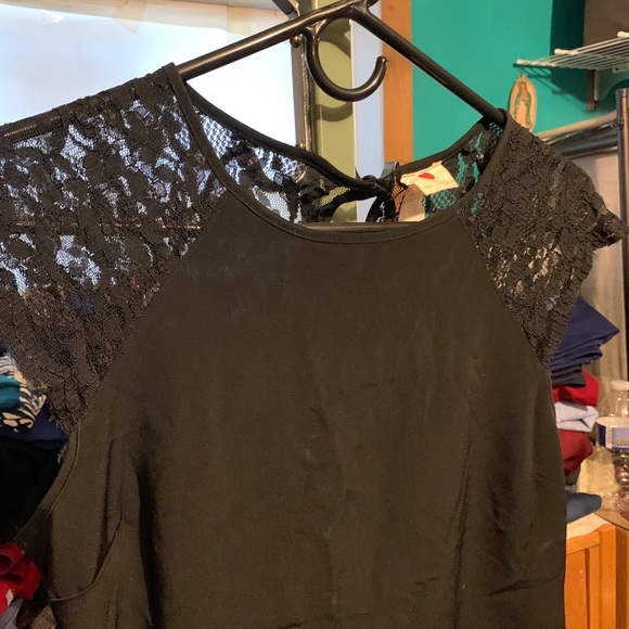 Lacey,black peplum top - Picture 3 of 5